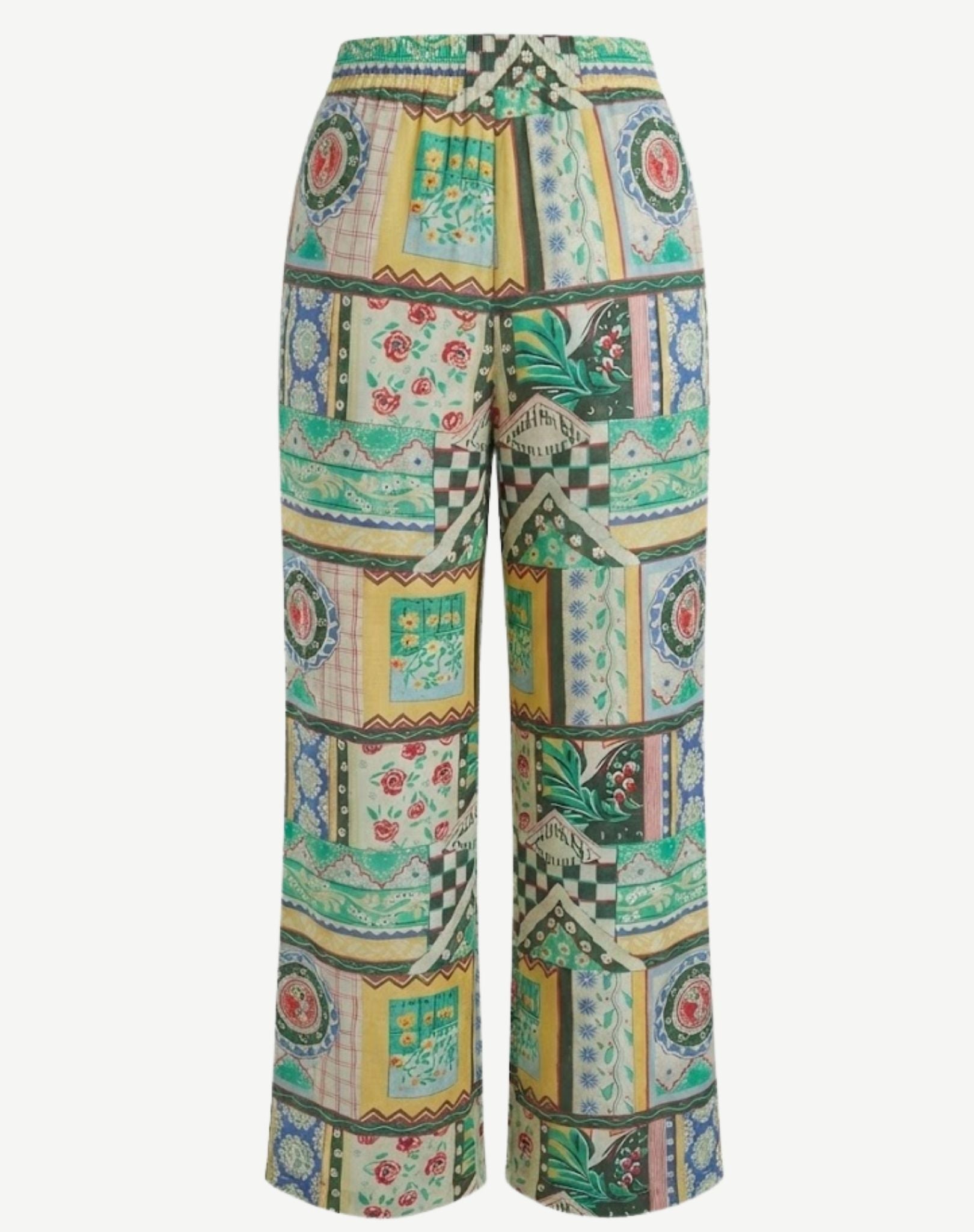 Sole Di Capri Printed Pants Corfu Jeans