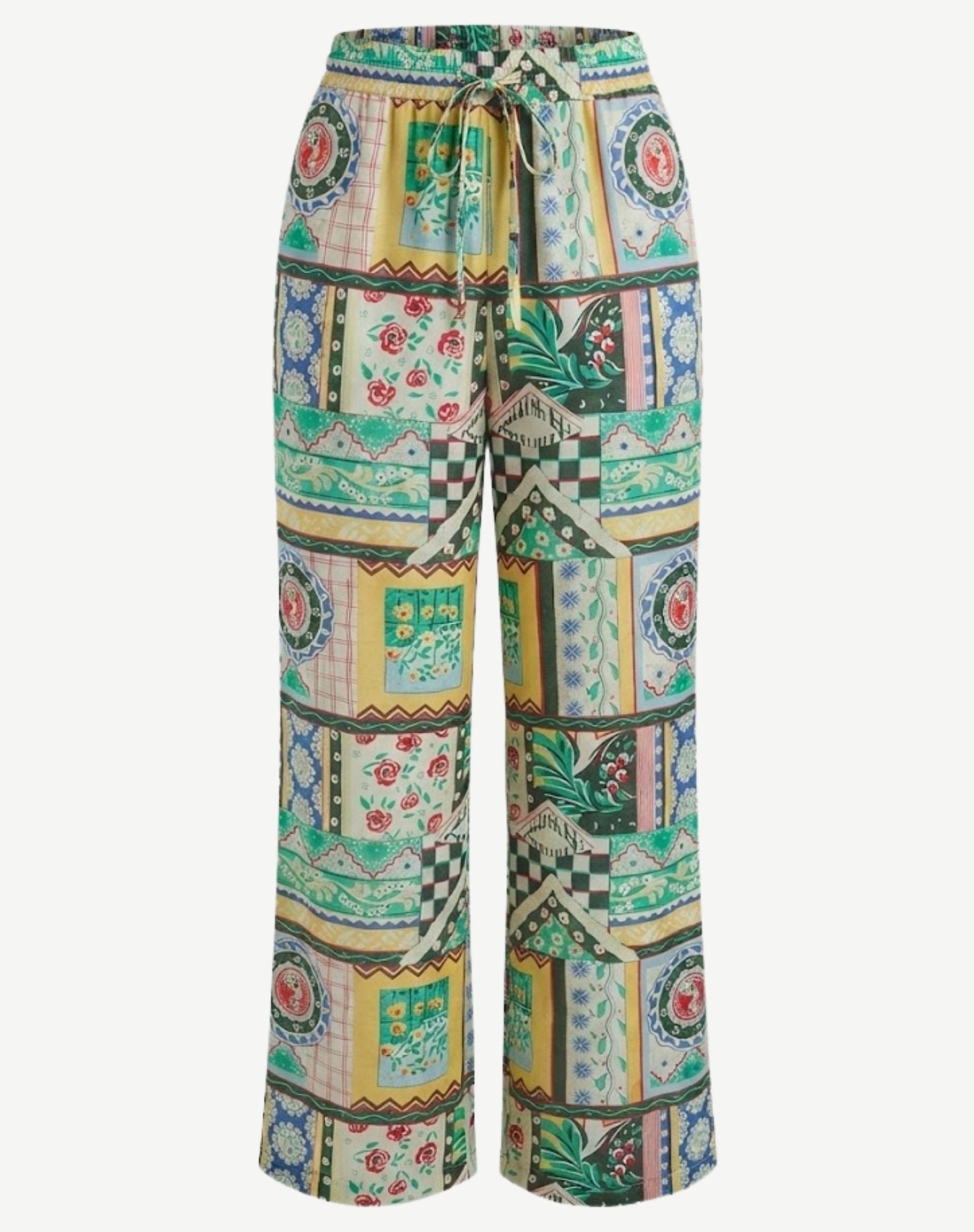 Sole Di Capri Printed Pants Corfu Jeans