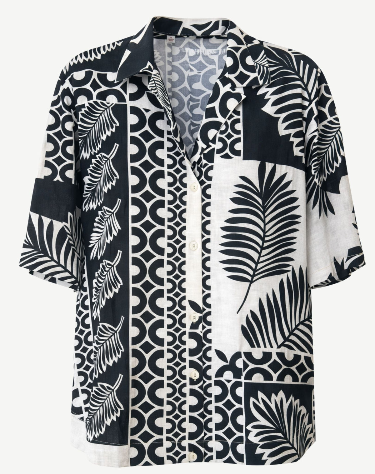 Indigo Printed Relaxed Shirt Corfu Jeans