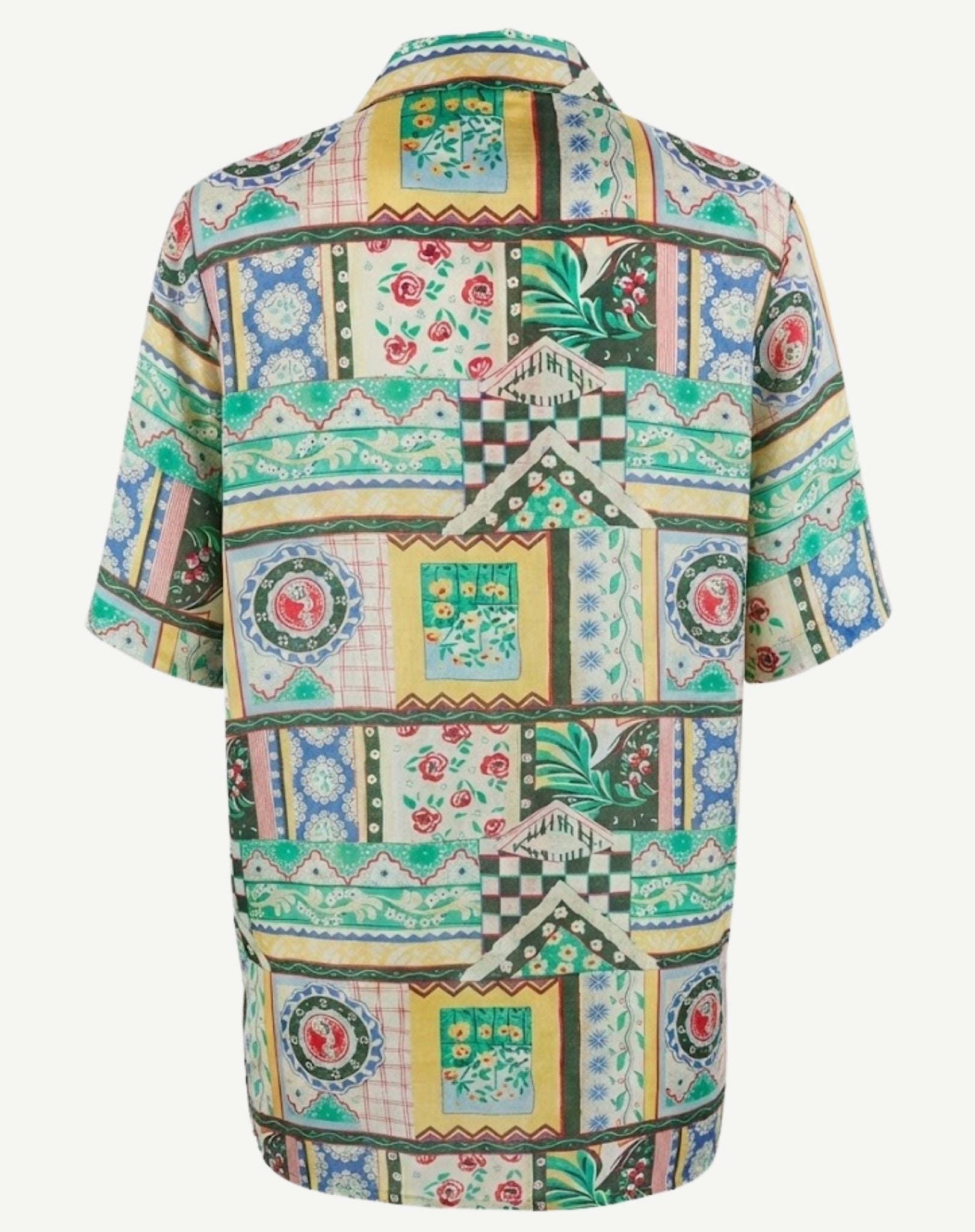 Sole Di Capri Printed Short Sleeve Shirt Corfu Jeans