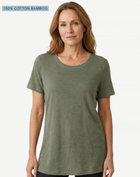 Safari 100% Cotton Bamboo Crew Neck Tee