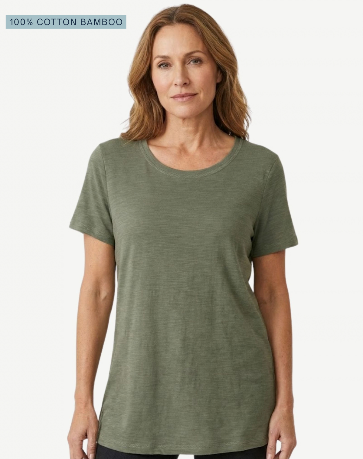 Safari 100% Cotton Bamboo Crew Neck Tee Corfu Jeans