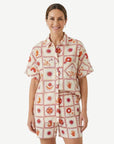 Solara Printed Short Sleeve Shirt Corfu Jeans