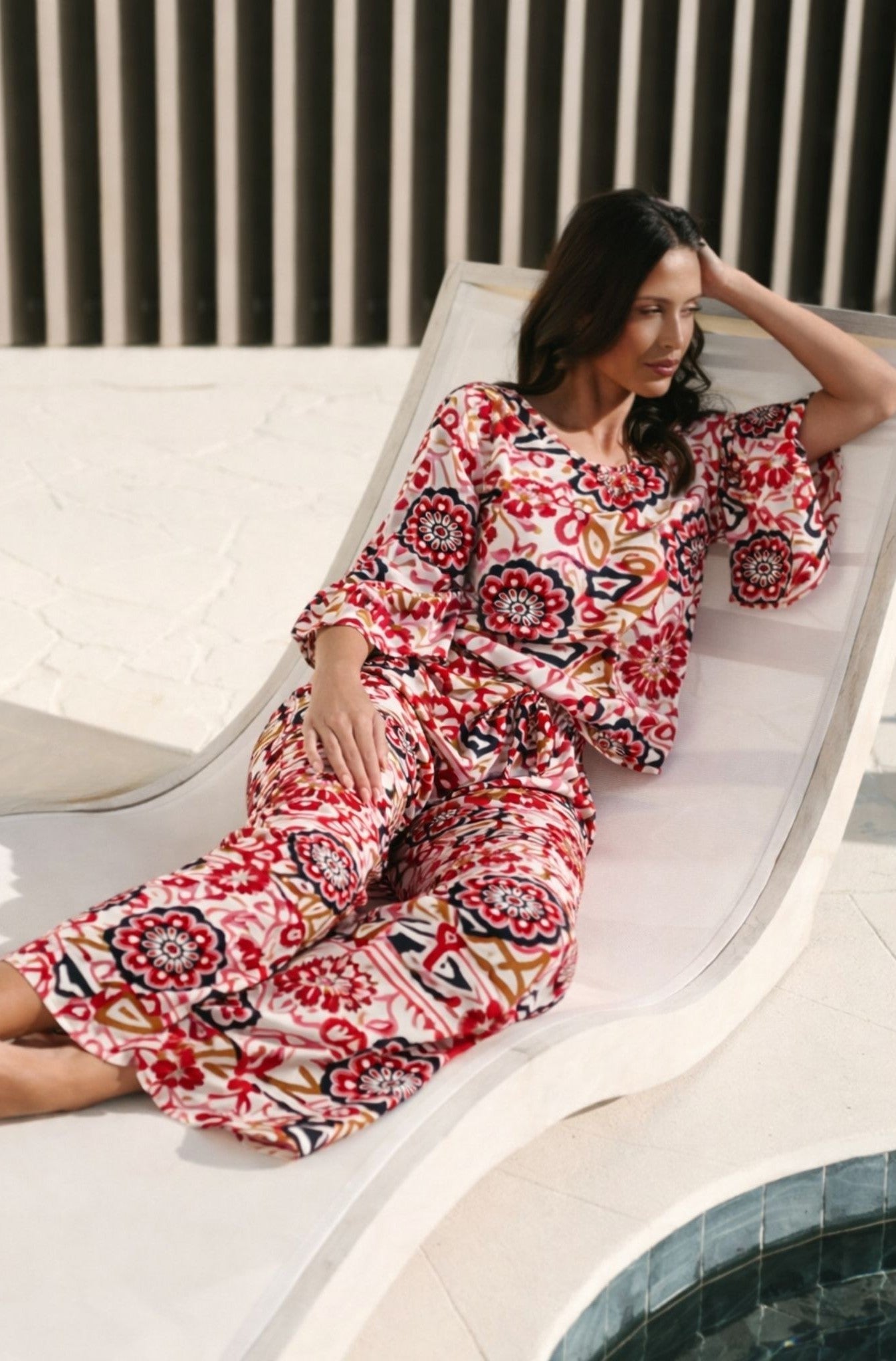 Island Vibe Printed Pants Corfu Jeans