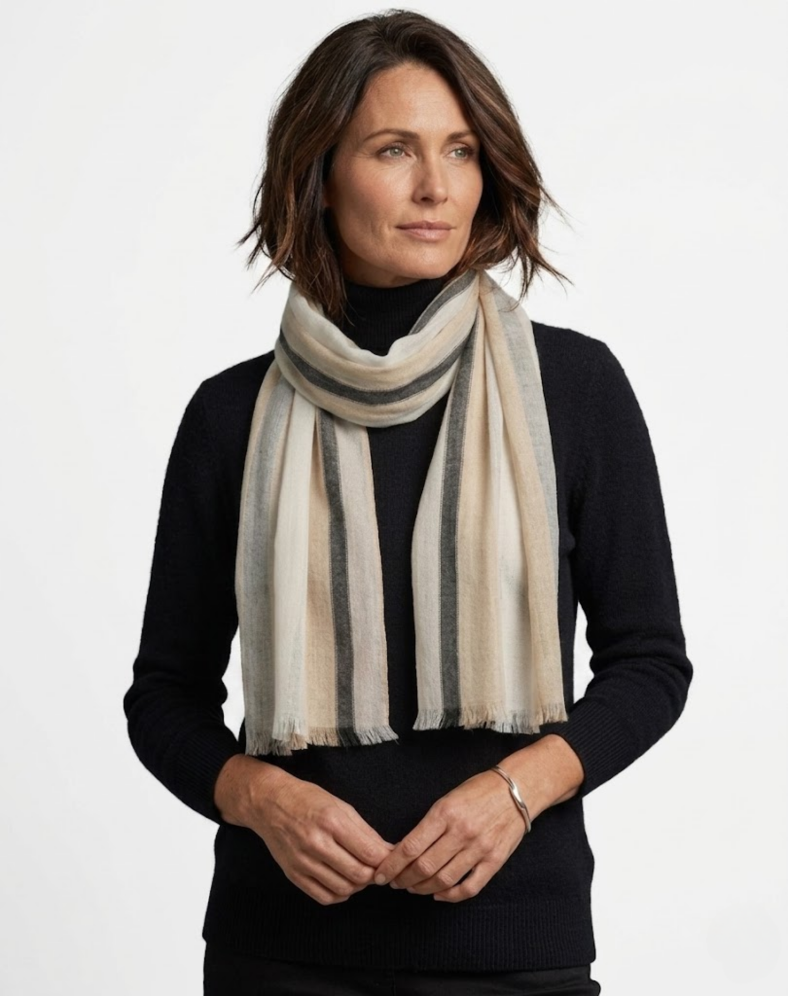Stripe Cotton Scarf Corfu Jeans