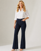 Lisa Navy Flare Denim Jeans