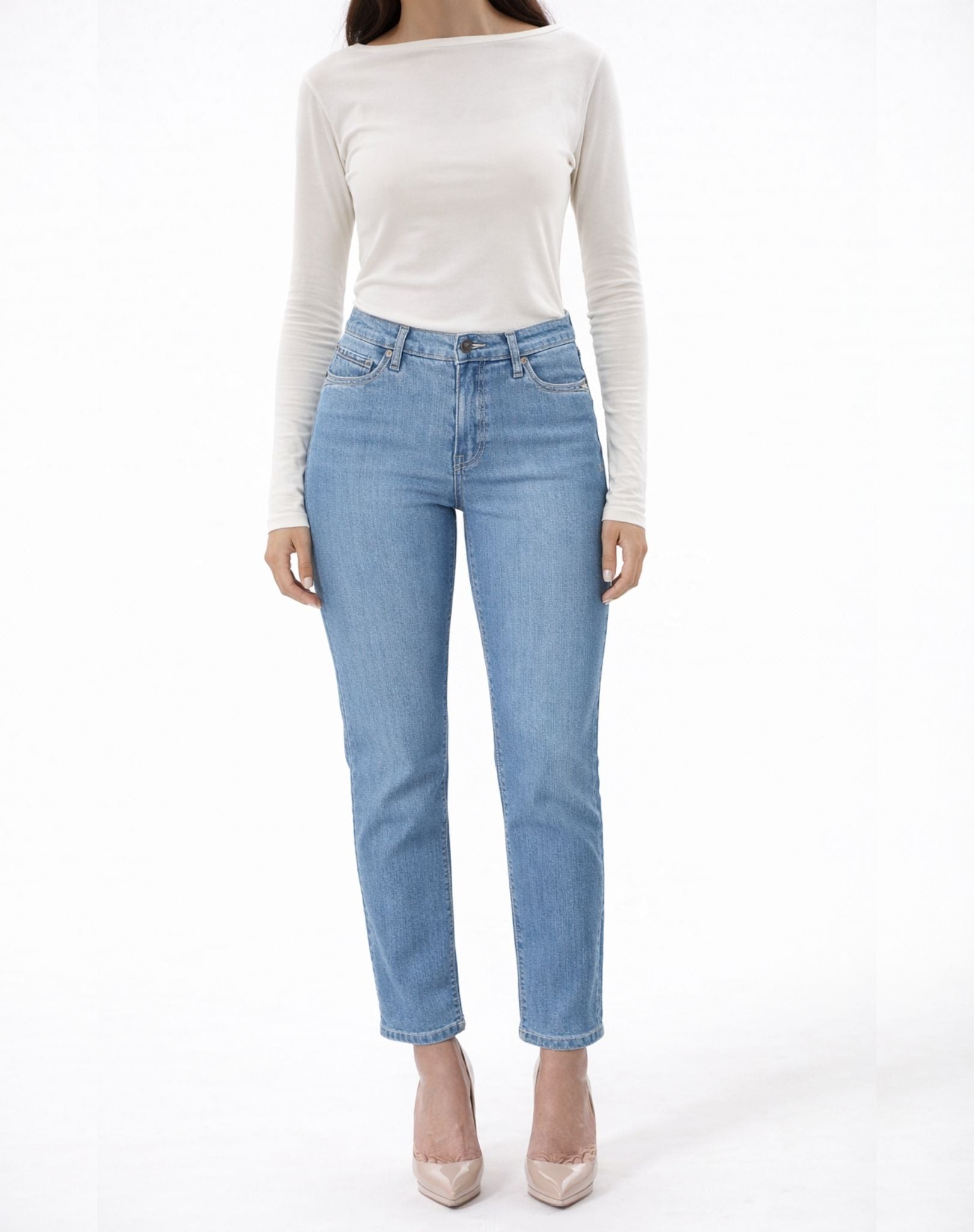 Audrey Lagoon Wash Denim Jeans Corfu Easy Living