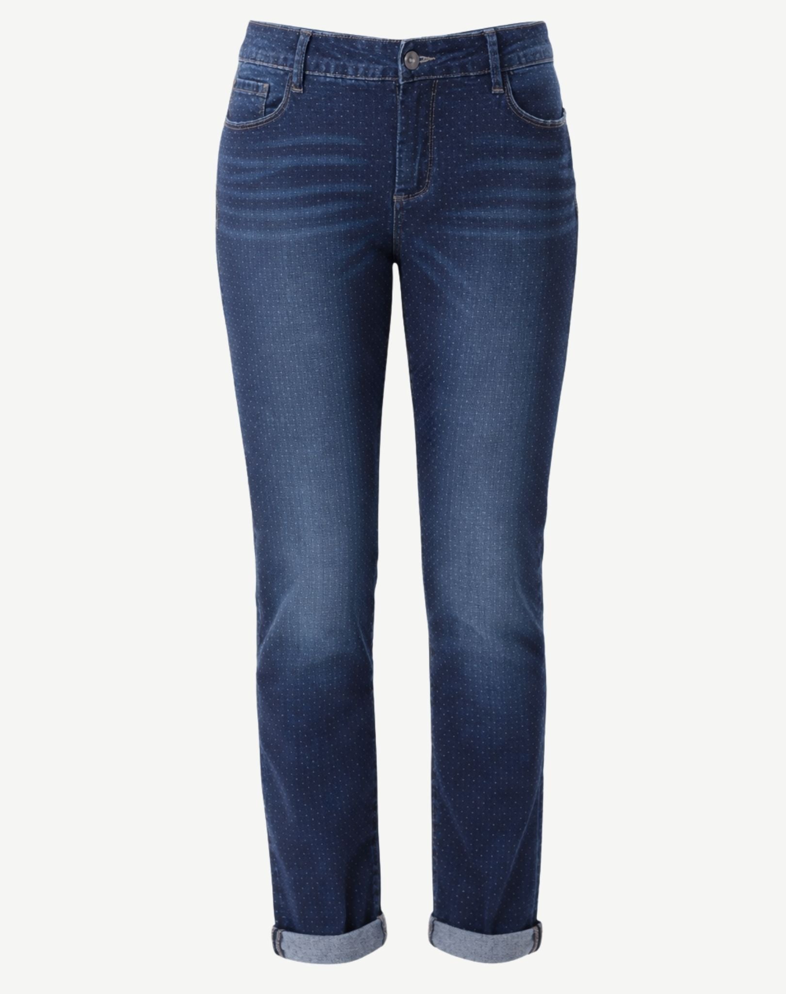 W04B2099 Indigo Spot Boyfriend Jeans Corfu Jeans
