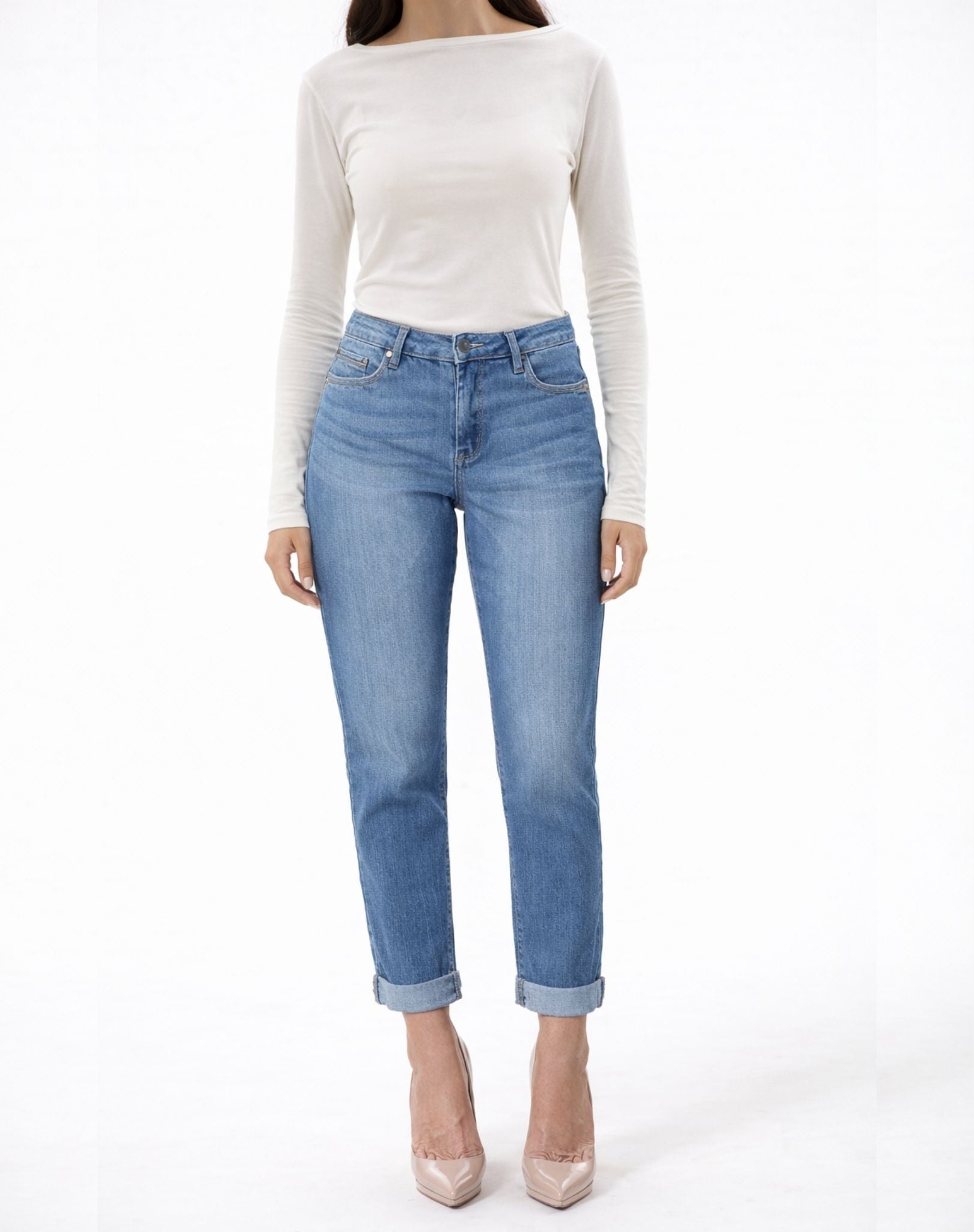 Lagoon Wash Boyfriend Denim Jeans Corfu Easy Living