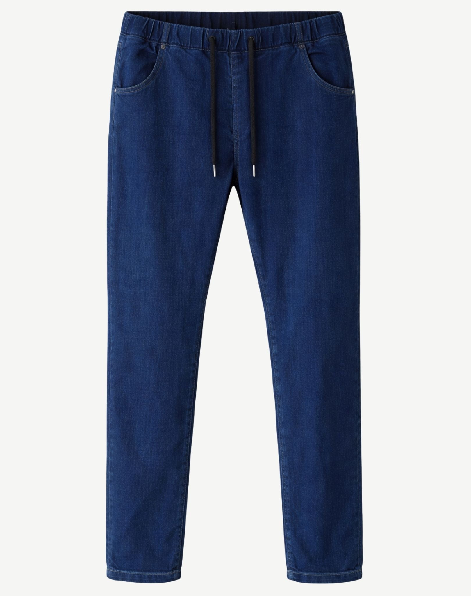 Indigo Night Elasticated Drawstring Stretch Denim Jeans Corfu Jeans