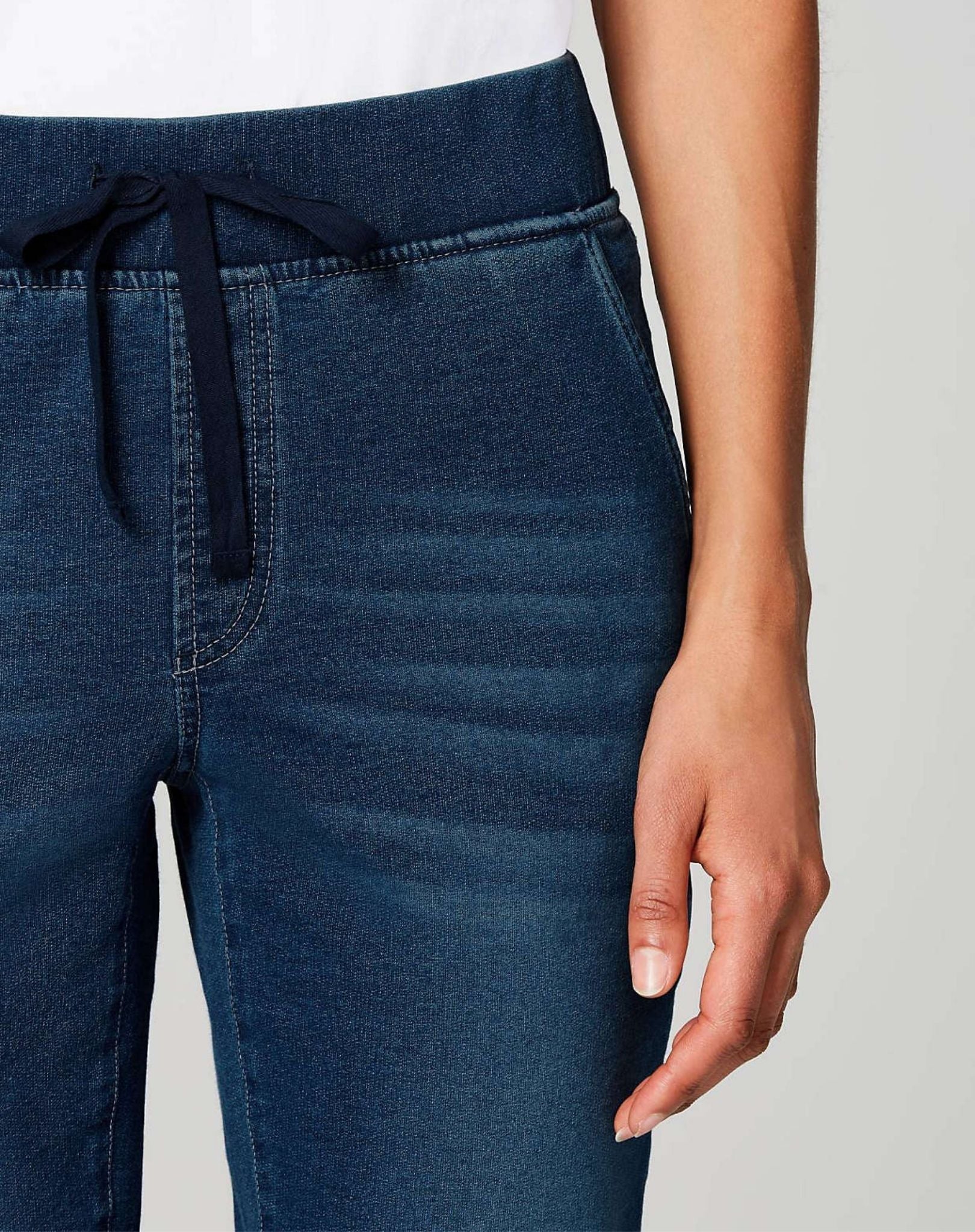 Indigo Night Elasticated Drawstring Stretch Denim Jeans (Copy) Corfu Jeans