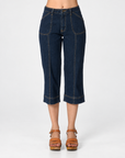 Razeena Heritage Wash Mid Rise Easy Fit Pedal Pusher Jeans Corfu Jeans