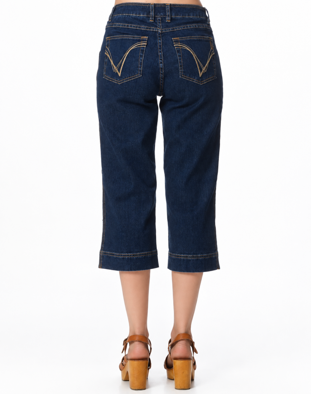 Razeena Heritage Wash Mid Rise Easy Fit Pedal Pusher Jeans Corfu Jeans