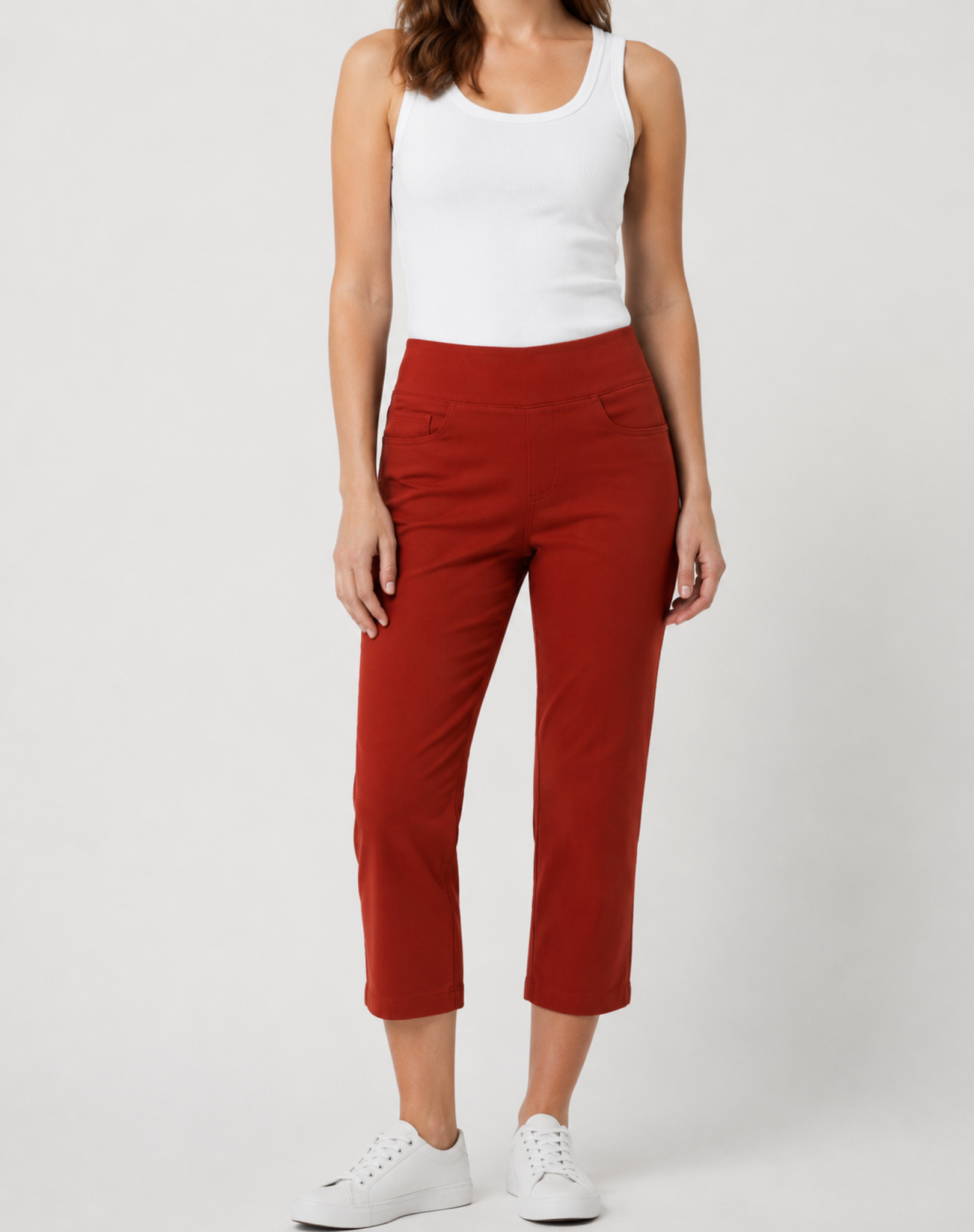 Rust Essential Stretch Capri Pant Corfu Jeans