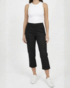 Black Essential Stretch Capri Pant