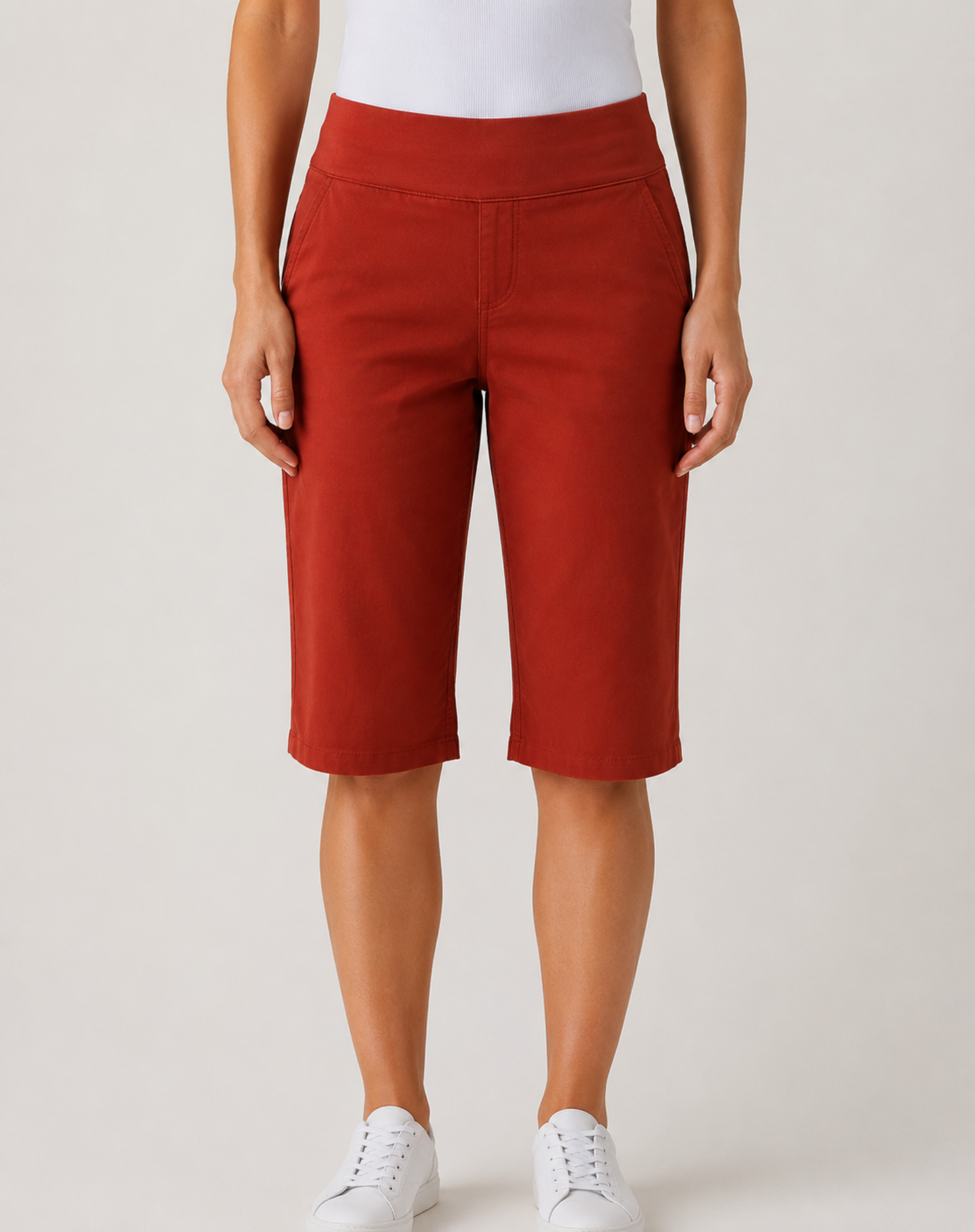 Sienna Essential Stretch Knee-Length Shorts Corfu Jeans