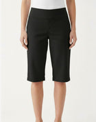 Black Essential Stretch Knee-Length Shorts