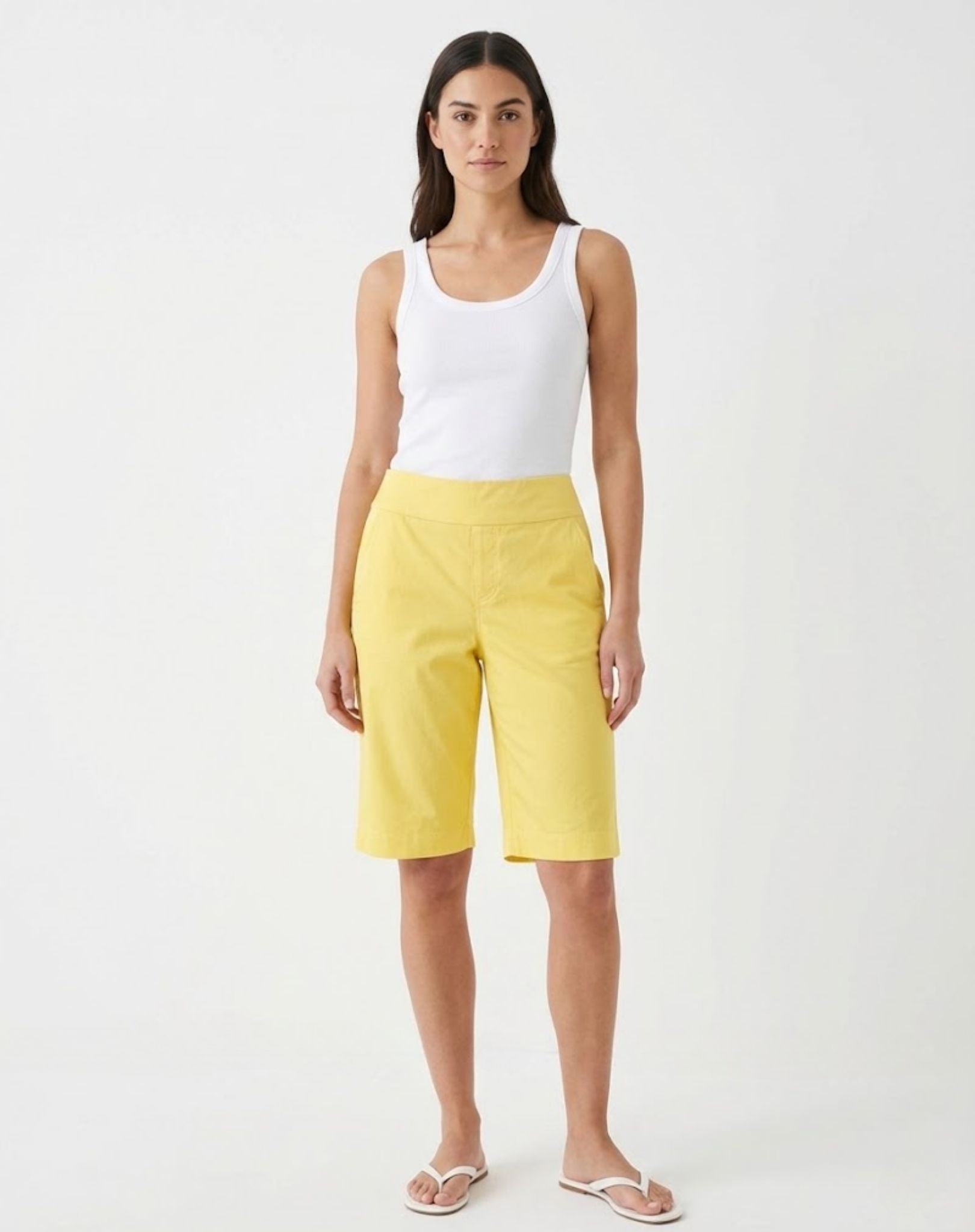 Limonelle Essential Stretch Knee-Length Shorts Corfu Jeans