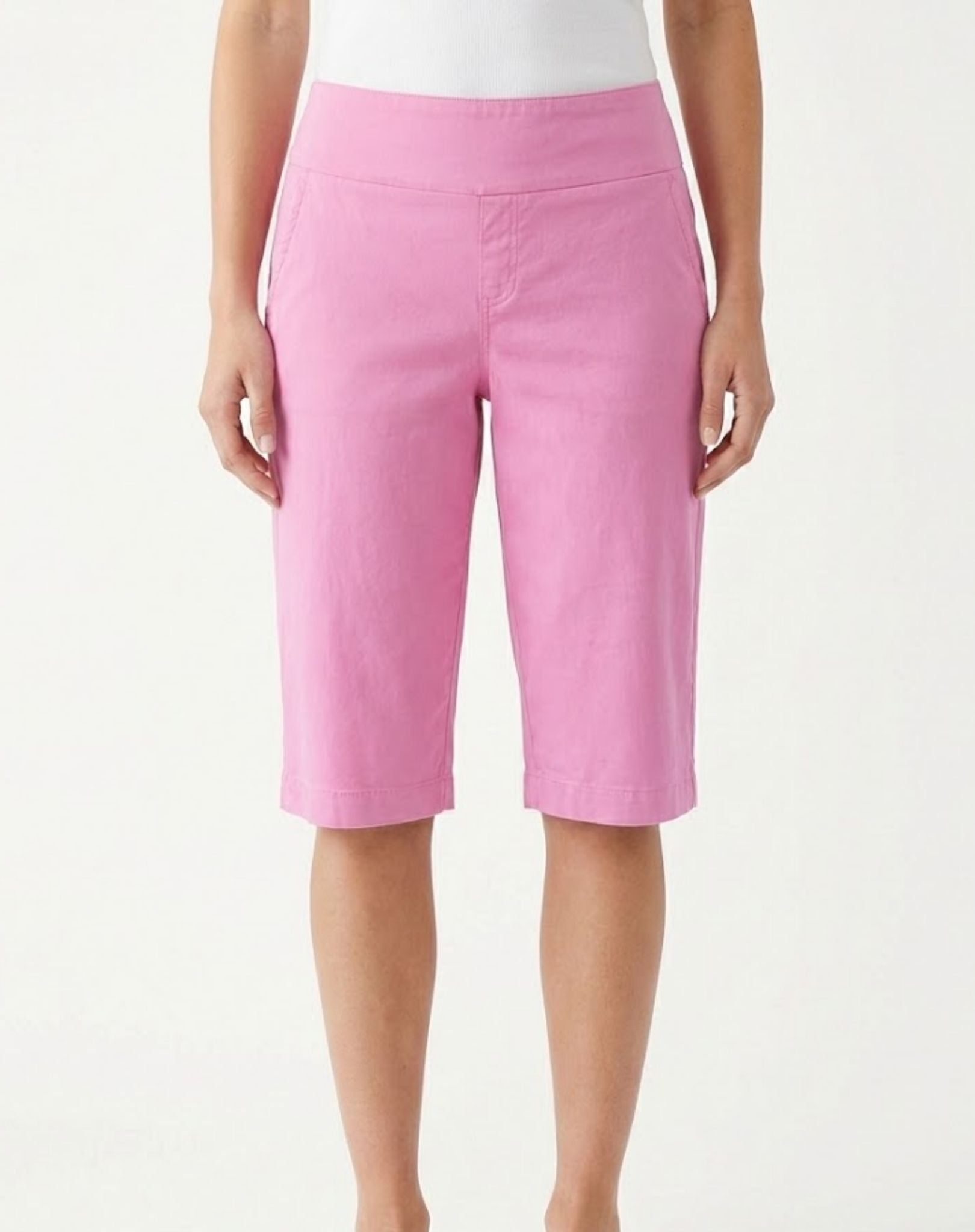 Pink Wink Essential Stretch Knee-Length Shorts Corfu Jeans