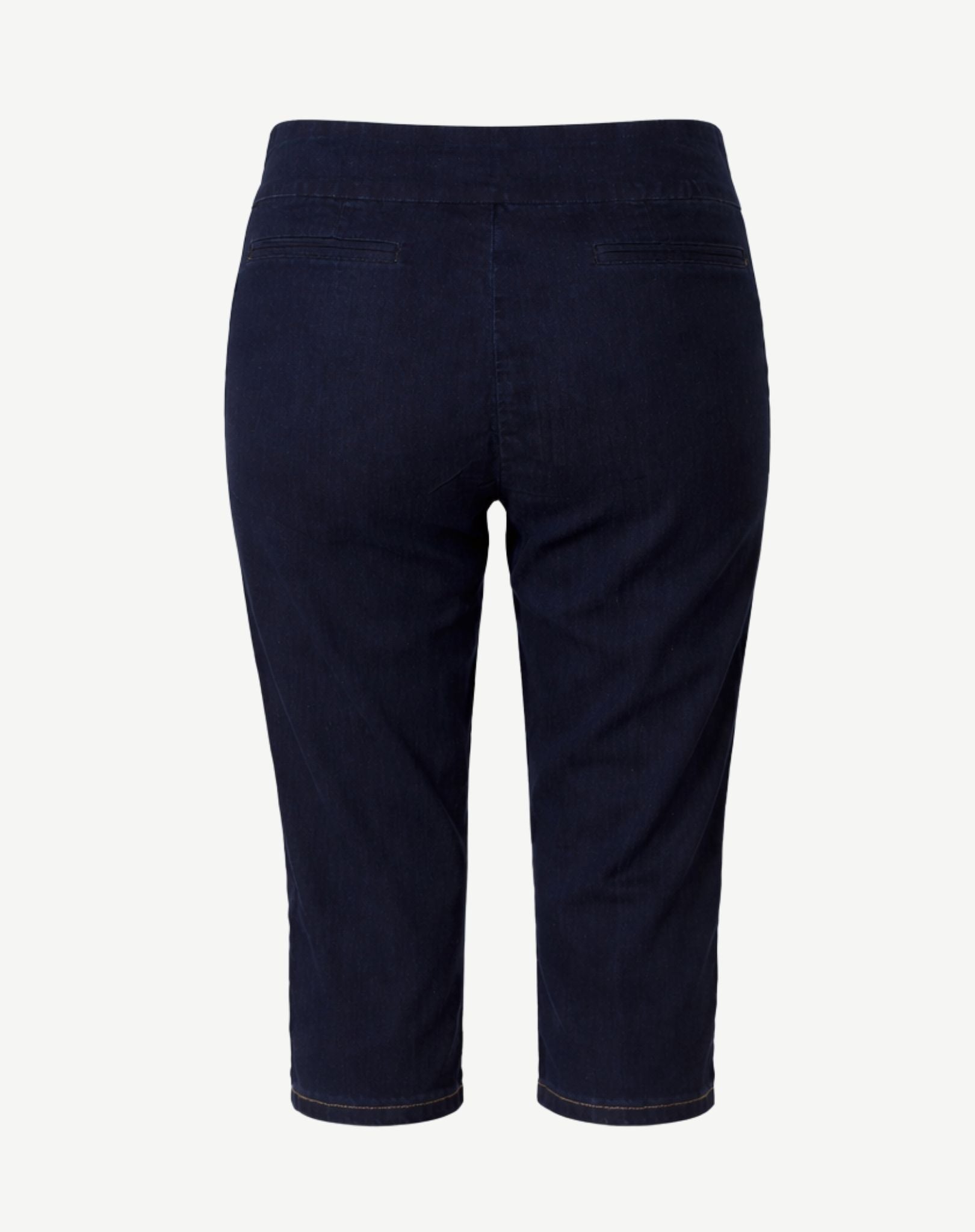 W04B4080 Delta Blue Wash Knee Skimmer Crop Jeans Corfu Easy Living