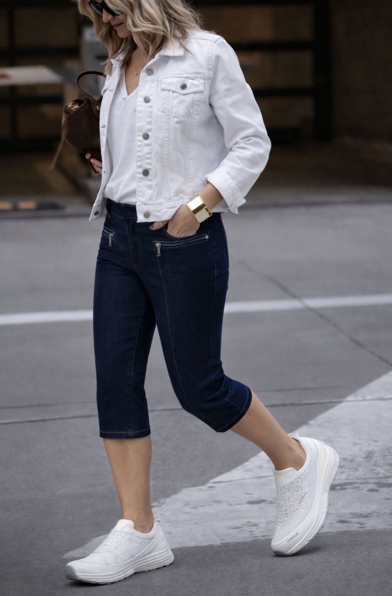 Alex Delta Blue Wash Skimmer Crop Jeans Corfu Easy Living