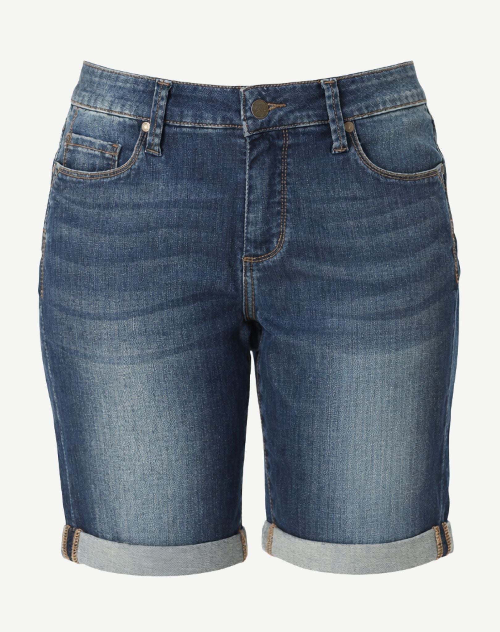 W04B4088 Blue Mix Boyfriend Denim Shorts Corfu Easy Living