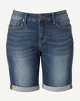 W04B4088 Blue Mix Boyfriend Denim Shorts Corfu Easy Living