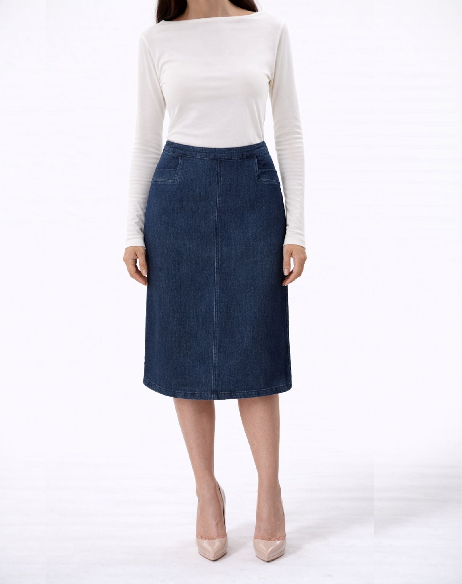 Blue Mix Tessa Denim Skirt Corfu Easy Living