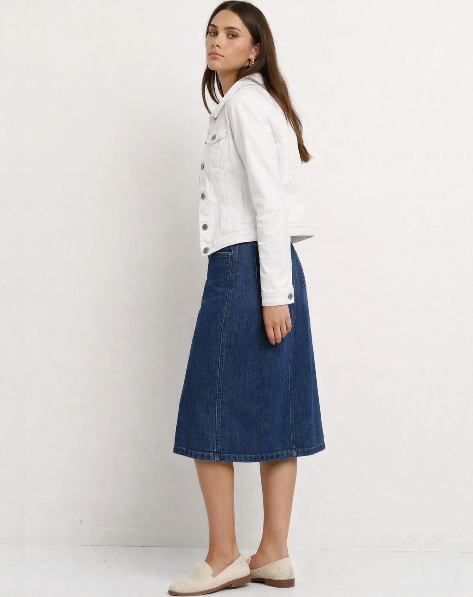 Blue Mix Tessa Denim Skirt Corfu Easy Living
