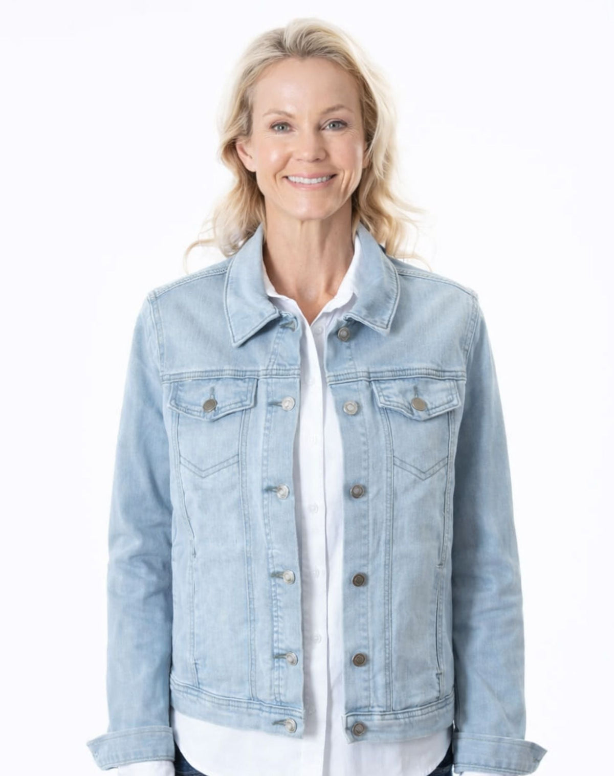 Mist Wash Stretch Denim Jacket Corfu Easy Living