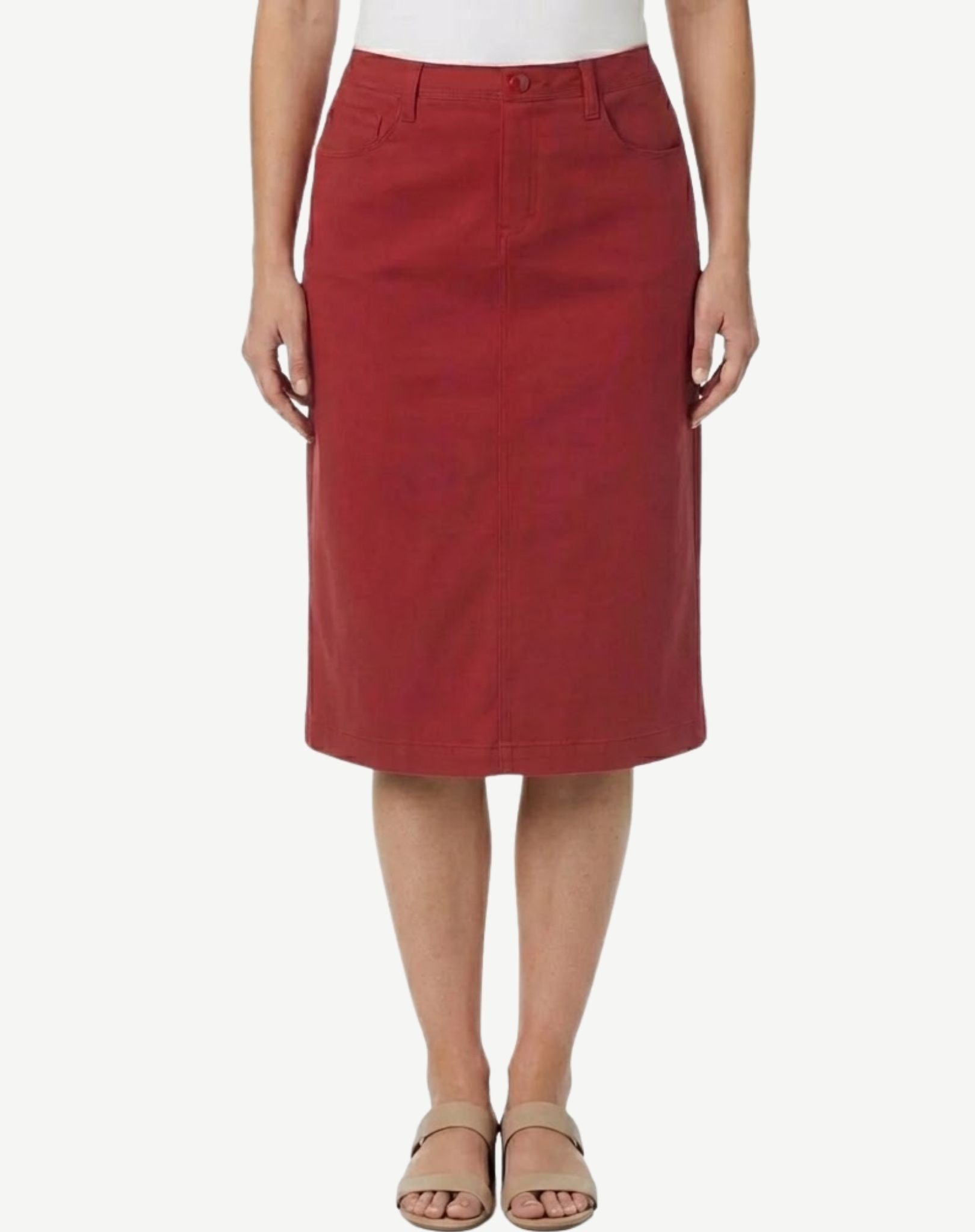 W1915193 Red Pop Skirt Corfu Jeans