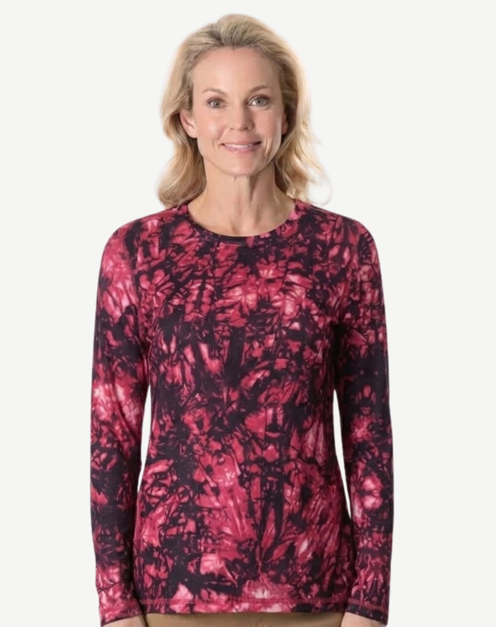 Raspberry Long Sleeve Top Corfu Easy Living