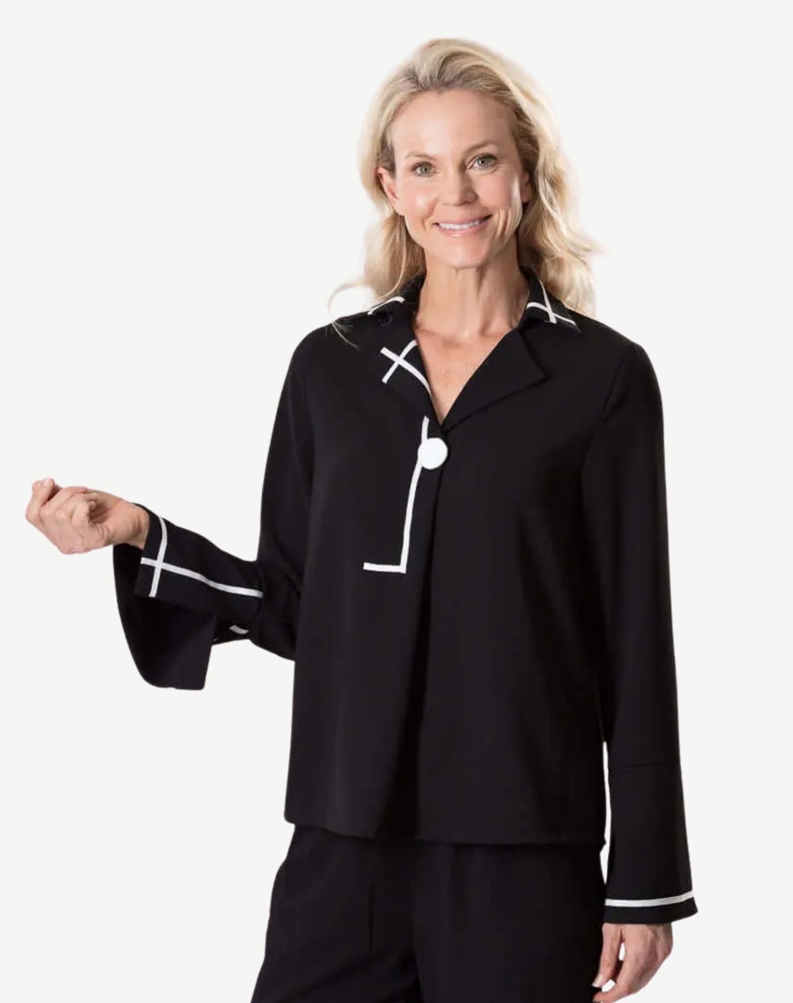 Black Stretch Soft Dressing Shirt Corfu Jeans