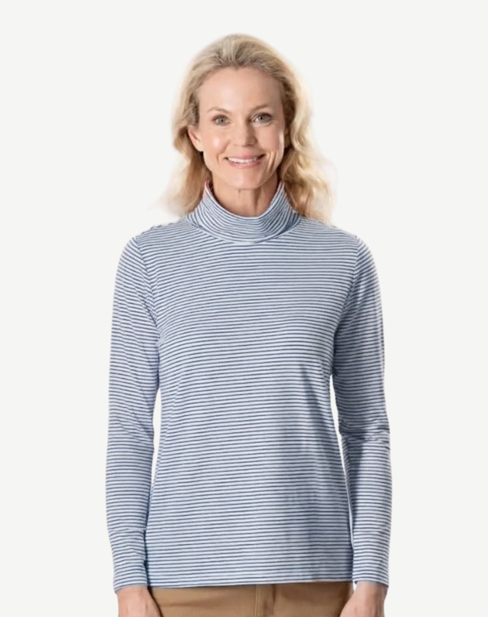 W2048237 Majestic Striped Cotton Long Sleeve Top Corfu Jeans