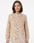 Fall Printed Cotton Linen Shirt Corfu Jeans