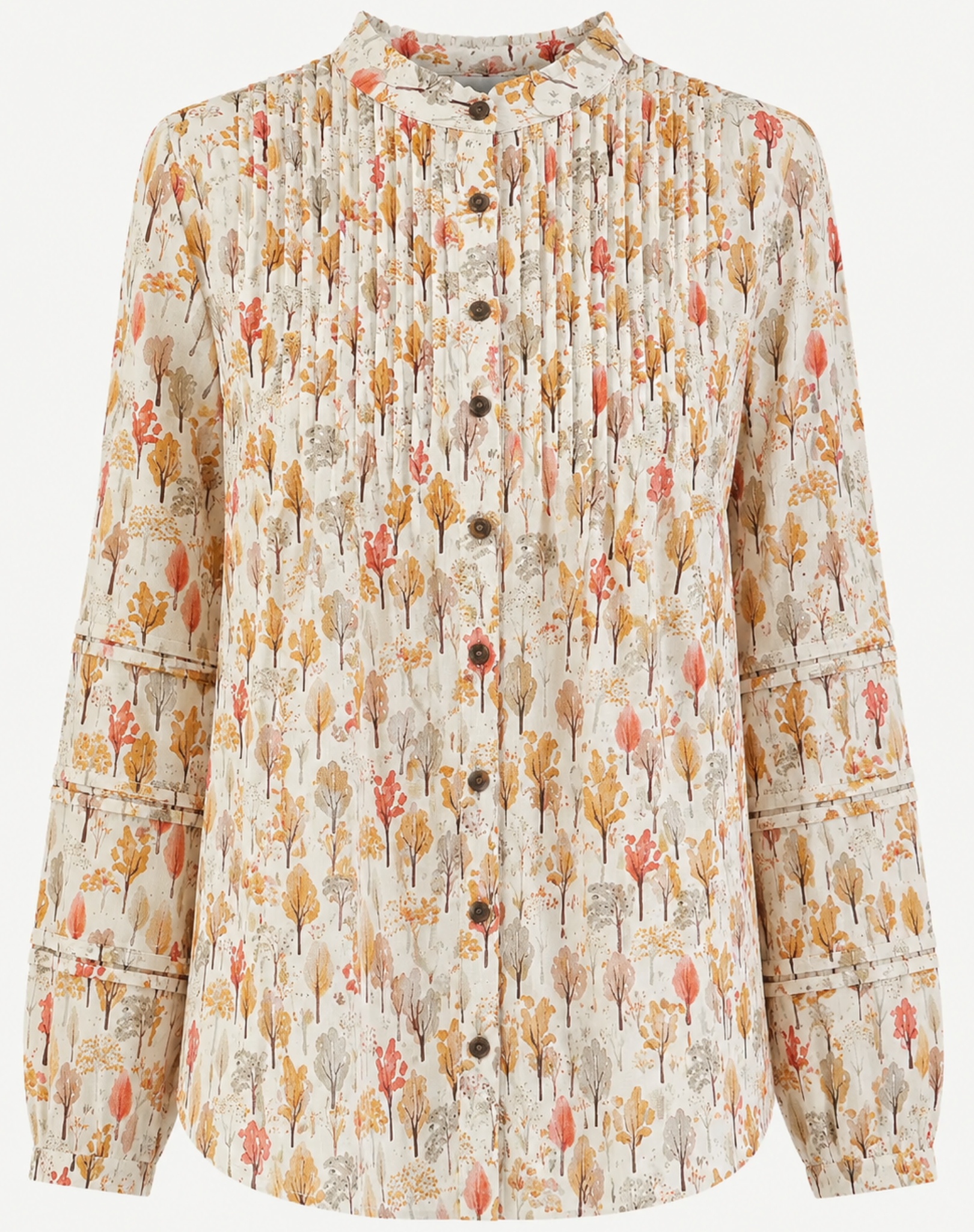 Fall Printed Cotton Linen Shirt Corfu Jeans