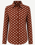 Russett Brown Polka Dot Shirt Corfu Jeans