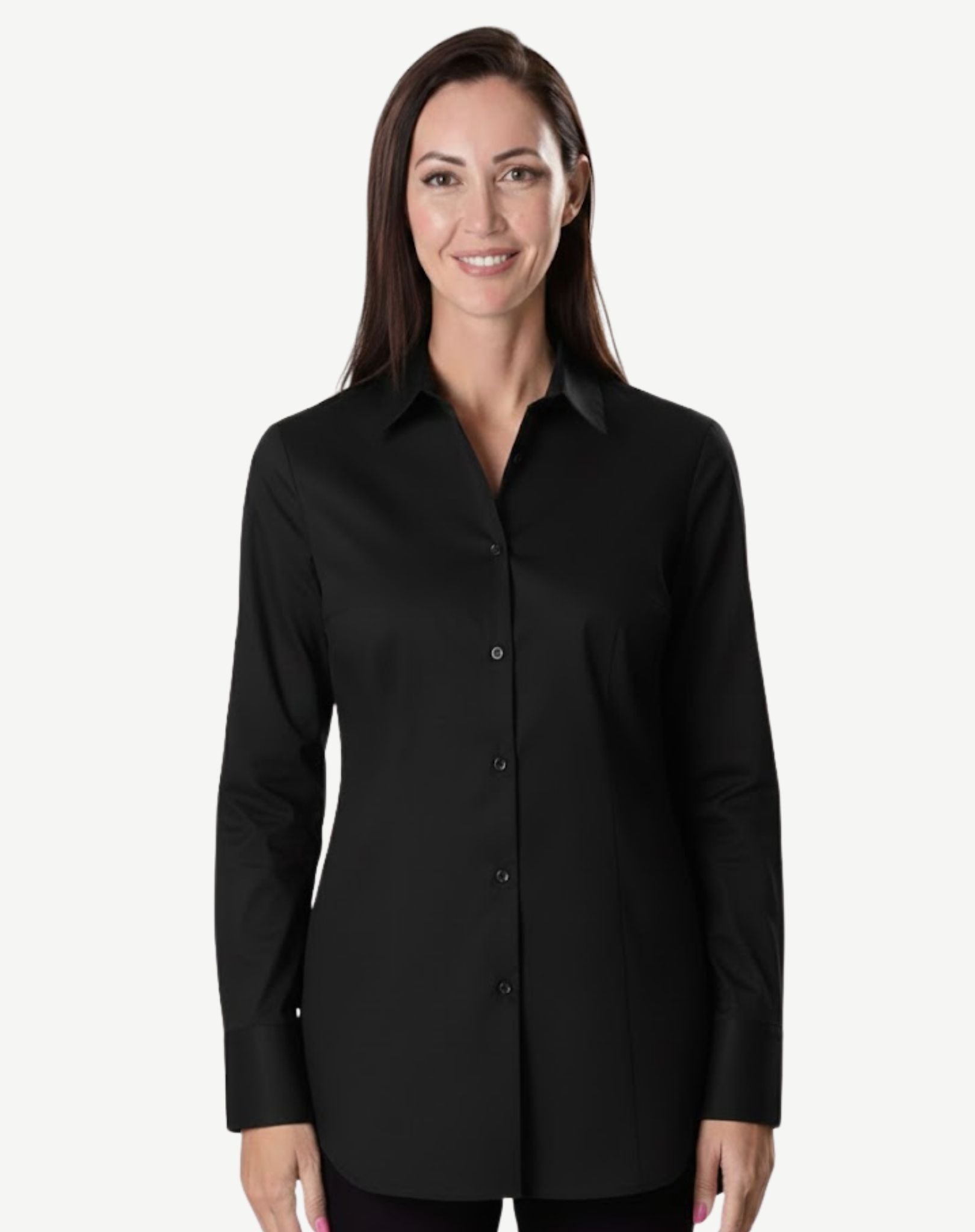 Tailored Black Cotton Shirt Corfu Jeans