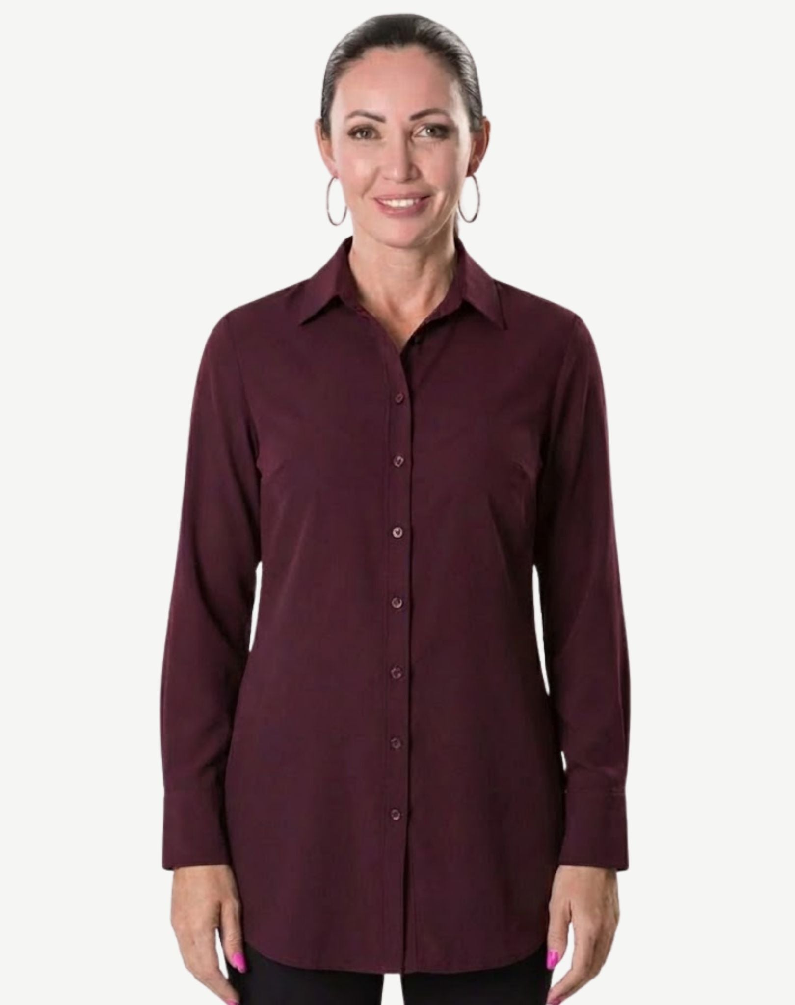 Woodland Berry Long Sleeved Fitted Shirt Corfu Jeans