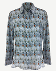 Grey Patterned Long Sleeve Shirt Corfu Jeans