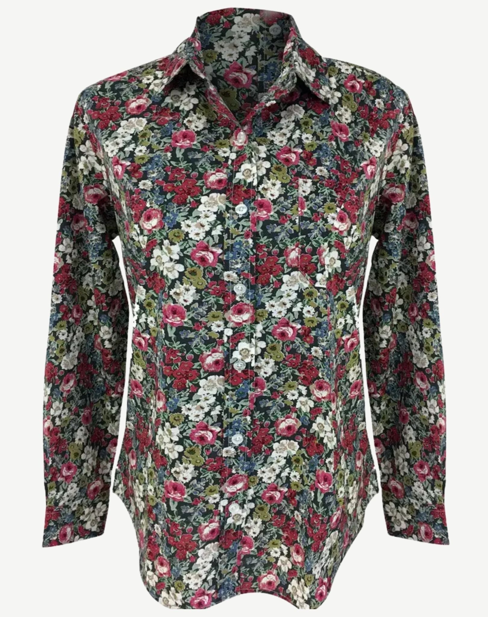 Cranberry Floral Long Sleeve Shirt Corfu Jeans