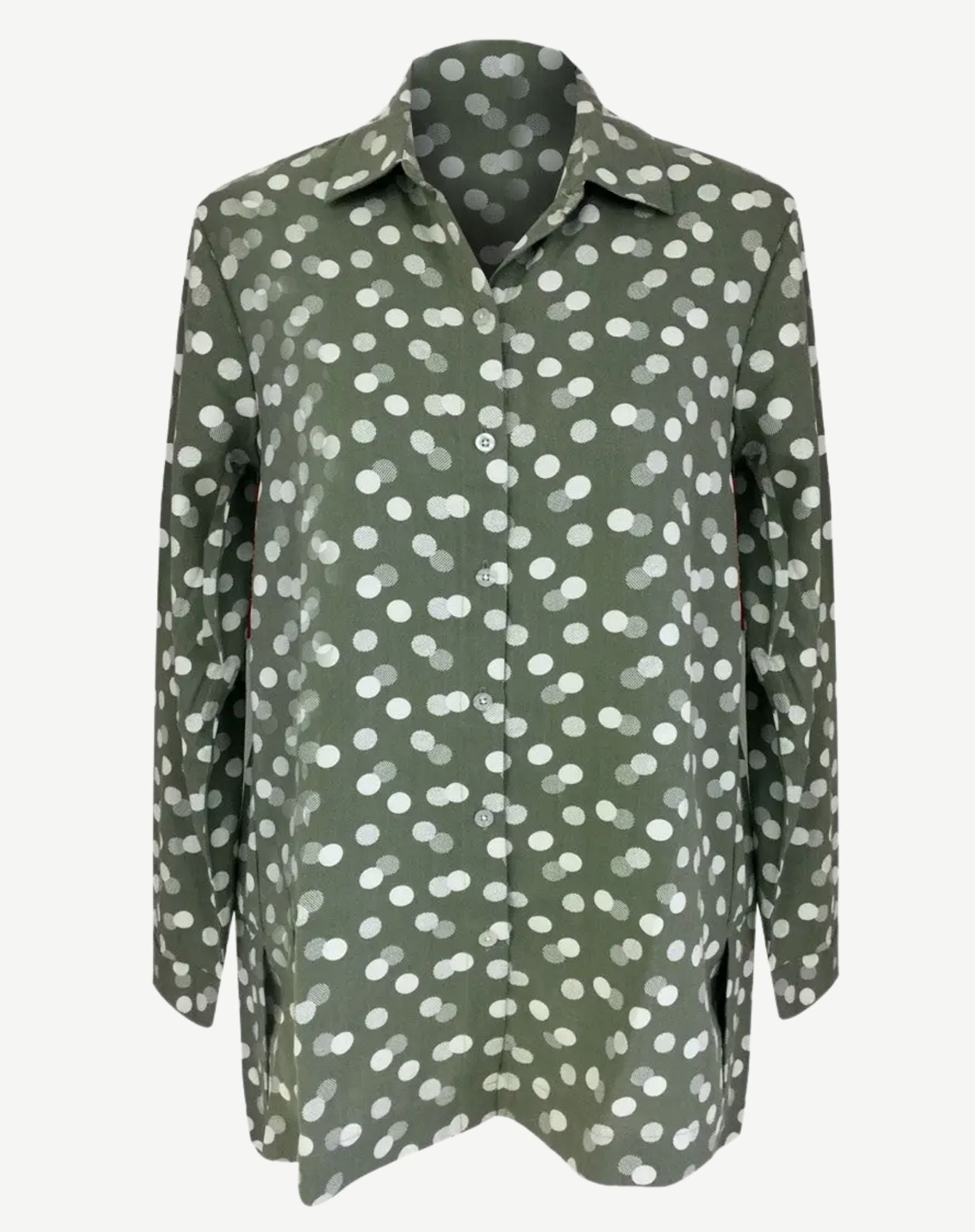 Sage Spot Long Sleeve Shirt Corfu Jeans