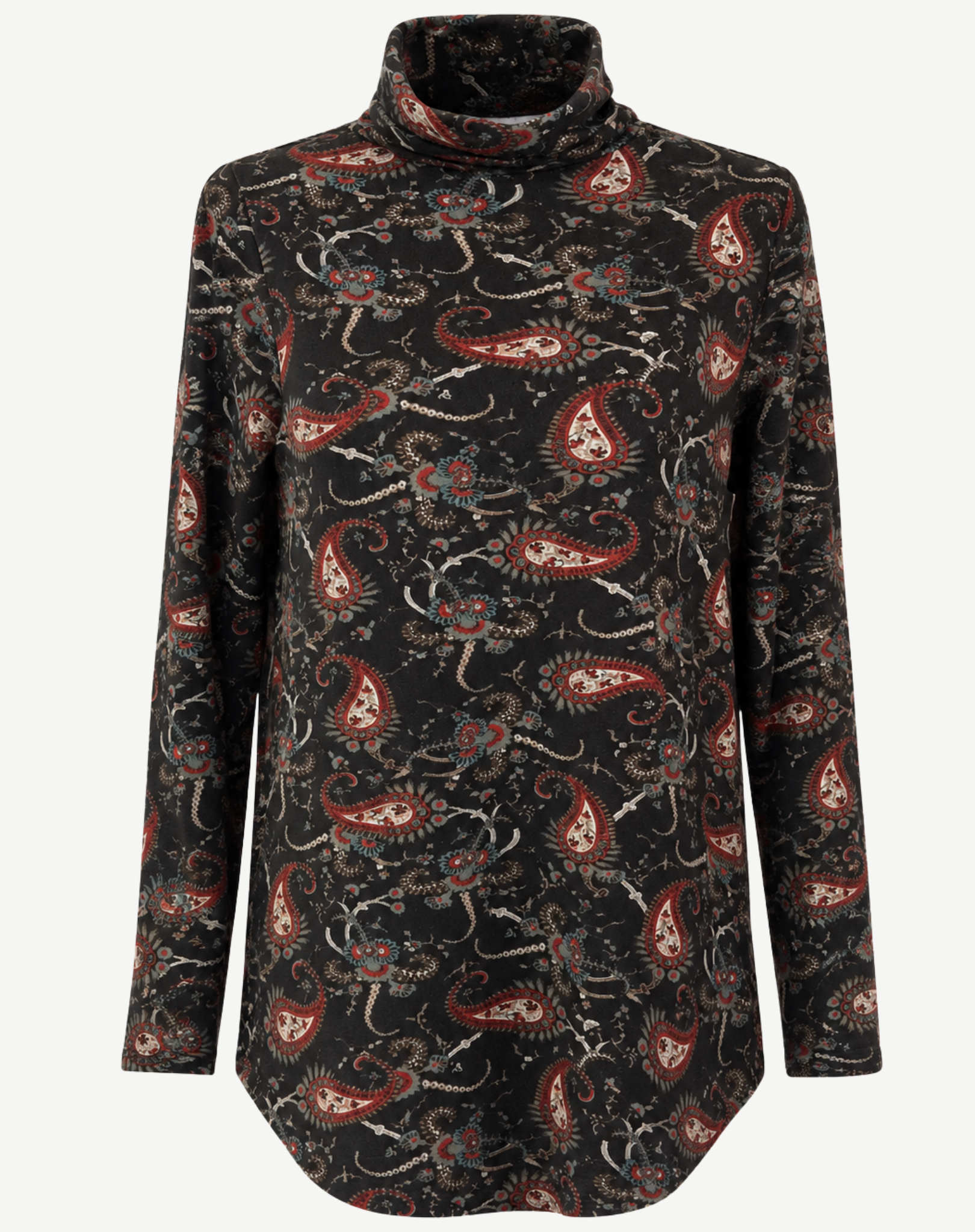 Russet Turtleneck Long Sleeve Top Corfu Jeans