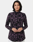 Winter Berry Turtleneck Long Sleeve Top Corfu Jeans