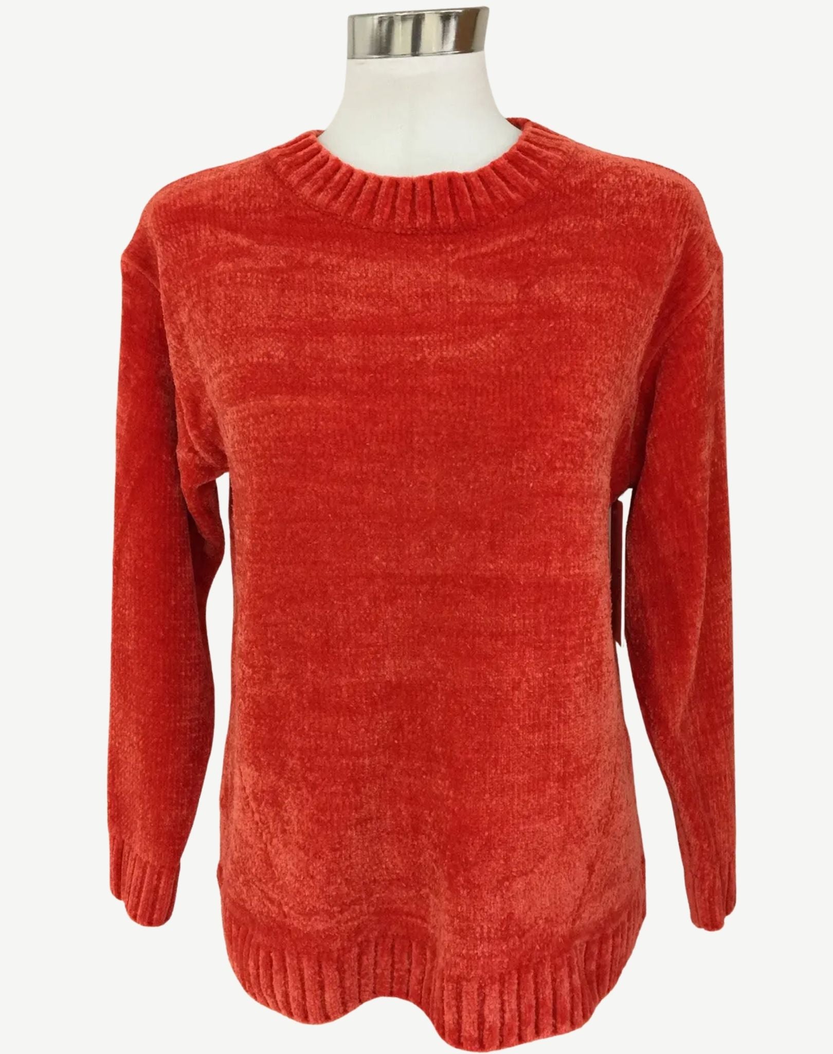 Festive Coral Long Sleeve Knit Jumper Corfu Jeans
