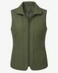 Olive Green Quilted Winter Vest Corfu Jeans