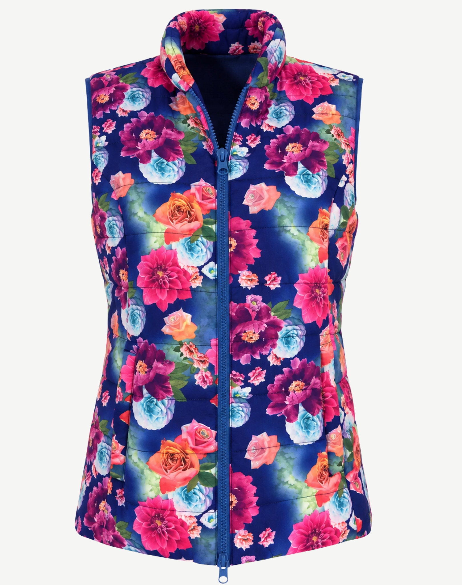 Floating Floral Vest Corfu Jeans