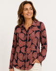 Winter Leaves Long Sleeve Shirt Corfu Jeans