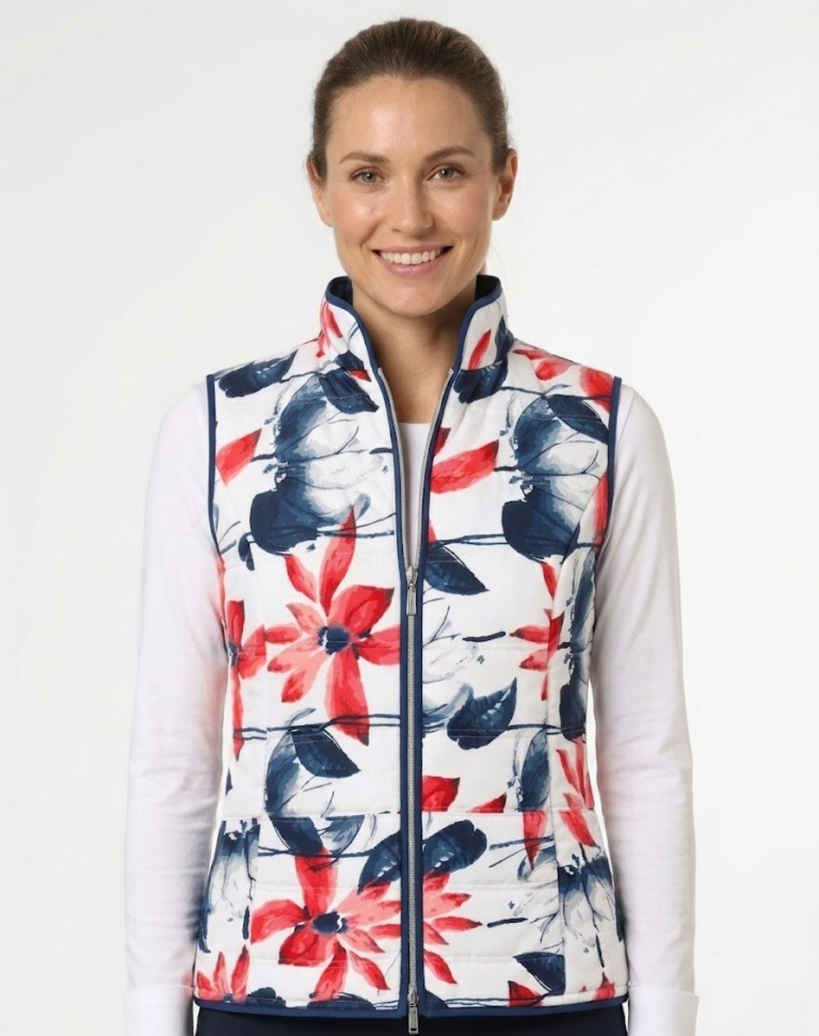 Indigo Floral Vest Corfu Jeans