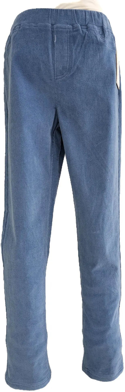 W2412327 TEAL STRETCH CORD PANTS Corfu Jeans